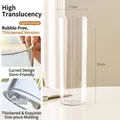 Large 50cm tall clear cylindrical vase for hydroponic flower arrangements - Straight Cylinder Style (Acrylic Awakening Straight Bucket) / 15x50cm / Clear