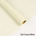 Premium natural cream white linen fabric roll for DIY floral wrapping and crafts - 48cm*5 Yards / Off White