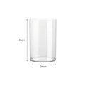 Large transparent acrylic cylinder flower vase for home decor, 20cm x 30cm size - Straight Cylinder Style (Acrylic Awakening Straight Bucket) / 20x30cm / Clear