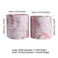 Cubos de la fortuna decorativos con flores rosas para arreglos florales en dos tamaños - Cubo Redondo (Estilo C) / 2 Piezas/Juego