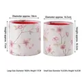 Floral round gift boxes for flower arrangements available in two sizes. - Round Bucket (Style D) / 2 Pcs/Set
