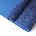 Papel de regalo arrugado grueso azul oscuro con textura de piedra para ramos de flores DIY - 5 Piezas/Paquete (40x60cm) / Azul Celeste
