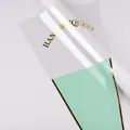 Elegant mint green and gold flower bouquet sleeve with gold Hand Bouquets print - 30 Pieces/Pack (28x44cm) / Mint Green