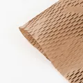 Eco-friendly brown honeycomb wrapping paper for flower bouquets and gift packaging - 10 Pieces/Pack (50*40cm) / Kraft Color