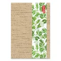 Pannello materiale fai-da-te Dragon Boat Festival con motivo botanico e trama in juta naturale - Carta da Regalo Serie Festa delle Barche Drago - Stile F / Juta naturale