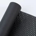 Elegant black honeycomb textured wrapping paper roll for flower bouquets and gift packaging - Roll - Midnight Black 50cm*10Y; See Details