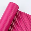 Roll of bright pink honeycomb paper mesh for professional flower bouquet and gift wrapping - Roll - Barbie Pink 50cm*10Y; See Details