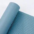 Premium blue waterproof honeycomb paper for professional floral DIY bouquet wrapping - Roll - Linen Blue 50cm*10Y; See Details