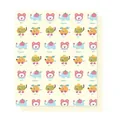 Papel de regalo con lindos motivos de animales para hermosos ramos y meriendas - Beige