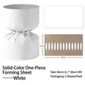 Lámina moldeadora envoltorio flores blanco integrado 66x36cm para ramos de flores - Pack de 5 / Blanco