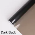 Premium dark black translucent OPP jelly film crystal cellophane for elegant flower wrapping - 58cm x 10 Yards / Black
