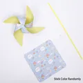 Χαριτωμένο DIY χάρτινο ανεμόμυλο παιχνίδι για παιδιά με σχέδια αρκούδας και εξαρτήματα - 10 Φύλλα/Συσκευασία / Κίτρινο