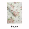 Waterproof textured flower wrapping paper featuring vintage pink peony and butterfly patterns - Peony / 10 Pieces/Pack