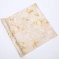 Premium abstract oil painting floral wrapping paper in gold for flower bouquets - 10 Sheets Set / Beige (Mango Cheese)