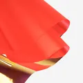Película láser roja iridiscente para manualidades creativas y envoltorios de regalos - 15 Piezas/Paquete (50*50cm) / Rojo Ardiente
