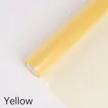 Yellow translucent crystal OPP jelly film roll for professional flower bouquet packaging - 58cm x 10 Yards / Yellow