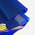Película láser azul iridiscente con efectos holográficos para manualidades DIY creativas. - 15 Piezas/Paquete (50*50cm) / Azul Klein