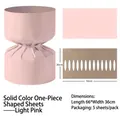 Hojas de moldeado de empaque de flores rosa claro, tamaño 66x36cm, pack de 5 unidades. - Pack de 5 / Rosa Claro