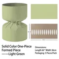 Lámina moldeadora de envases de flores verde claro 66x36cm paquete de 5 unidades - Pack de 5 / Verde claro