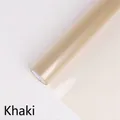 Khaki semi-transparent OPP jelly film paper for elegant flower bouquet wrapping - 58cm x 10 Yards / Khaki
