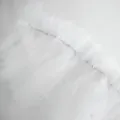 Elegant white ruffled tulle wave ribbon accessory for flower bouquet gift packaging - Cloud Mesh / 35cmx80cm / Cloud Mesh-White