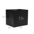 Black square flower hug bag with 24x22x27cm dimensions for Valentine's Day - Happy Valentine's Day Style / Large (5 Pcs/Pack) / Black