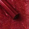 Premium vibrant red metallic glassine paper roll for professional floral bouquet gift wrapping - 56cm*10m/1 Roll / Pomegranate