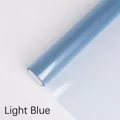 Light blue translucent OPP jelly film crystal cellophane for flower bouquet gift wrapping - 58cm x 10 Yards / Light Blue