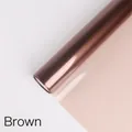Brown translucent OPP jelly film roll for professional flower and gift wrapping decor - 58cm x 10 Yards / Brown