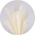 Cream white milk cotton flower wrapping paper for DIY bouquet lining and floral crafts - Pull-out Milk Cotton / Approx 45 Pieces/Pack (27*27cm) / Almond Oil White