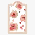 Carta da regalo floreale con fiori acquerello e scritta Best Wishes per occasioni. - Modello D / 10 Fogli/Confezione (35*58cm)