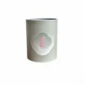 Cylindrical sage green flower gift box with pink floral pattern for Mother's Day - 1 Piece / Qingyun Green