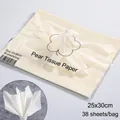 Premium cream white milk cotton tissue paper for flower wrapping floral lining 25x30cm - Pull-out Waxed Tissue Paper / 38 Pieces/Pack (25*30cm) / Off White