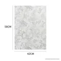 Europäisches Retro-Geschenkpapier für Blumen, Dschungelmuster, Größe 58x42 cm. - 20er Pack / Europäisches Retro-Silbergrau