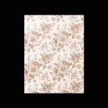 Hochwertiges europäisches Vintage-Kraftpapier mit Blumenmuster für elegante Blumensträuße - 10 Blatt Set / Blumen Vintage Kaffee