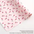 Roze vloeipapier met rozenpatroon voor bloemvoering, 50x70cm, 20 vellen per verpakking - Roze Met Rode Bloemen / 20 Stuks/Verpakking