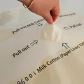 Fresh rice color milk cotton pull-out flower wrapping paper for bouquet lining - Pull-out Milk Cotton / Small Size 28*28cm (36 Pieces/Pack) / Fresh Beige