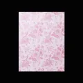 Vintage-Geschenkpapier mit europäischem Blumenmuster in Rosa und Rot für Blumensträuße - 10 Blatt Set / Blumen Hartriegelrosa