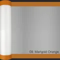 Waterproof transparent OPP flower wrapping paper with calendula orange border - Calendula Orange / 58cm*10Y