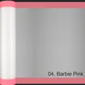 Barbie pink floral wrapping paper roll, waterproof OPP film with wide pink borders - Barbie Pink / 58cm*10Y