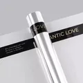 Transparent romantic OPP cellophane flower wrapping paper with black love print - Romantic Love (Black Edge) / Roll (57cm*10 Yards)