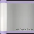 05. Crystal Purple waterproof transparent OPP floral wrapping paper roll for bouquets - Crystal Purple / 58cm*10Y