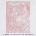 Pink romantic floral wrapping paper with oil painting texture, 10 sheets per pack - Artistic Style Model D (10 Pieces/Pack) / Pink