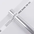 Transparent silver OPP floral wrapping paper with romantic English text for flower gift wrapping - Flowers Bloom For You (White Edge) / Roll (57cm*10 Yards)