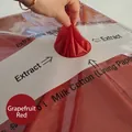 Extractive grapefruit red milk cotton paper for DIY flower bouquet wrapping lining - Pull-out Milk Cotton / 36 Pieces/Pack (28*28cm) / Grapefruit Red