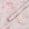 Elegant romantic pink floral wrapping paper with vintage peony pattern for flower bouquets - 15 Sheets Pack (59x52cm) / Rose Pink