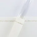 Elegant single flower packaging sleeve with gold foil script for rose bouquets decorations. - Goddess Single Bag / Pack of 20 / White