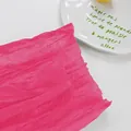 Papier puff froissé rose imperméable pour emballage de fleurs style rétro français. - Rose Barbie