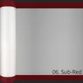 Matte red waterproof floral wrapping paper with wide borders and transparent finish. - Matte Red / 58cm*10Y