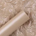 Premium brown waterproof pearlescent tissue paper roll for elegant flower bouquet wrapping - 20 Sheets/Pack (50*70CM) / Milk Tea Brown